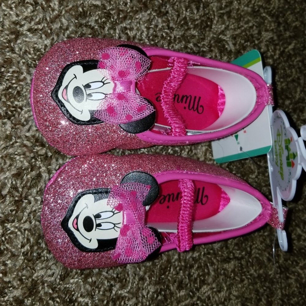 Pink flats